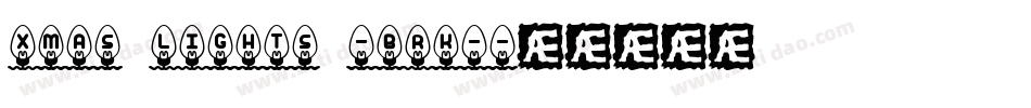 Xmas Lights -BRK-字体转换